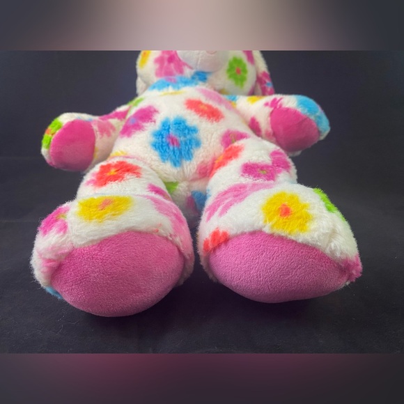 Build A Bear Blossom Bunny Rabbit Pastel Flowers BABW 16” Plush Stuffed Toy 2010 - Picture 9 of 9